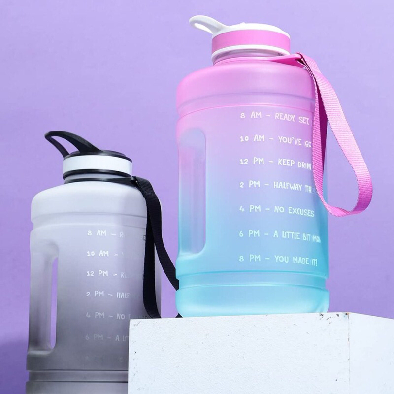 Miniso gradient Bottle Water Galon 2,2 liter / gradiasi Botol minum besar l