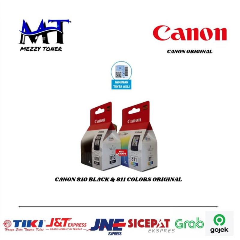 Tinta Cartridge Canon 810 Black & 811 Color Original