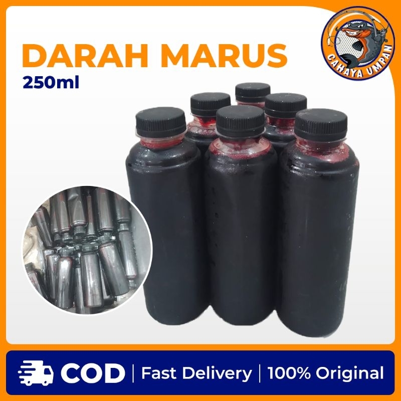 Umpan ikan pancing Darah sapi 250 ml gacor Galatama lele