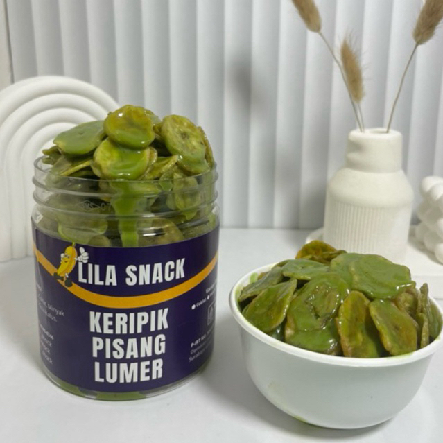 

LILA SNACK - Keripik Pisang Lumer Premium Rasa Matcha Kemasan Toples 250gram