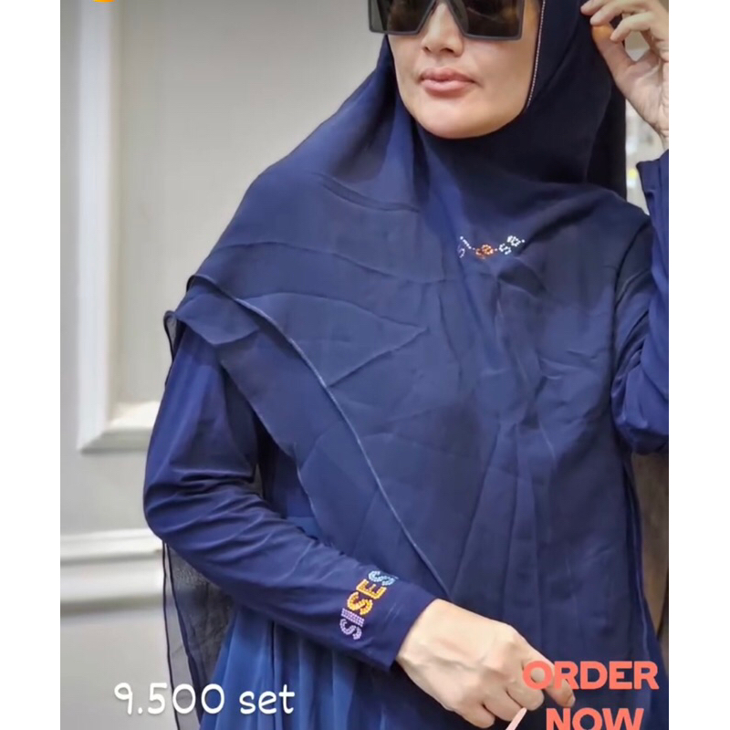 [SALE] SET GAMIS & KHIMAR SISESA KD ZIG ZAG SWARO LOOK SISESA