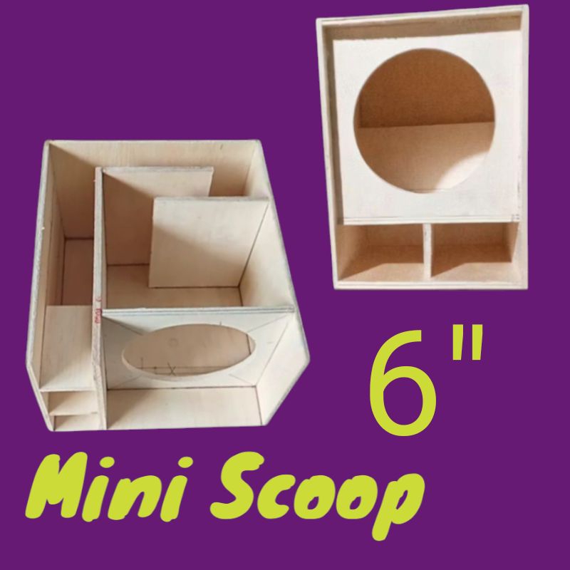 Bahan MDF BOARD Box Miniscoop 6inch - Box Mini Scoop 6 inch - Box Speaker Miniatur 6 inch