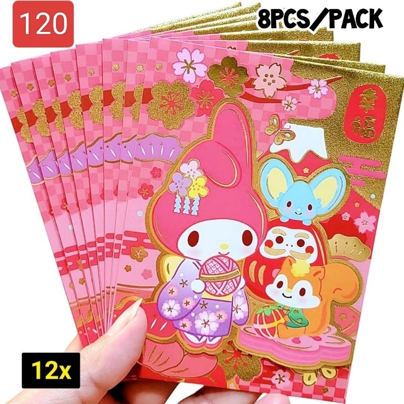 

Amplop Kertas Angpao Imlek Lebaran CNY Sincia Isi 8 Pcs Sanrio Karakter My Melody