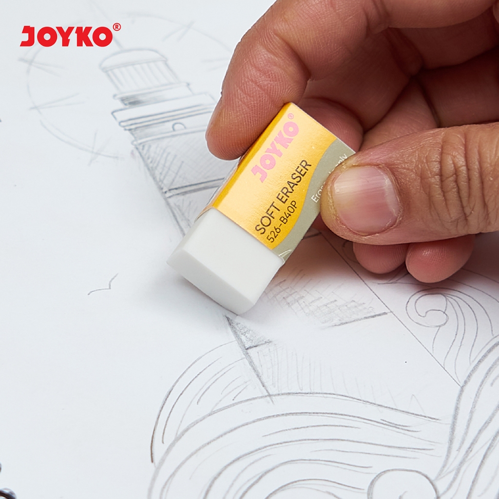 

RB Penghapus JOYKO 526 B 40 BL Hitam Kecil / Stip B 40 P - Putih / Eraser Pencil B40BL - B40P PAK (
