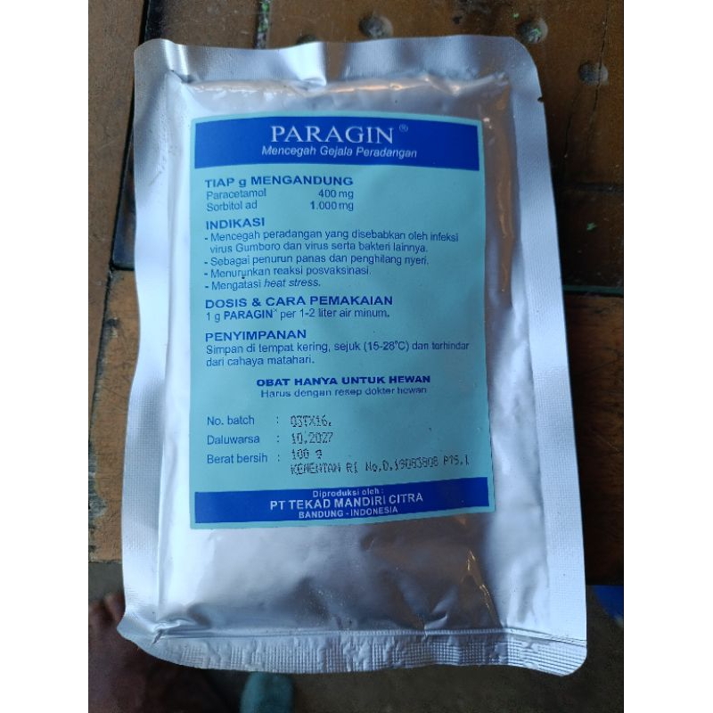 Obat Demam PARAGIN 100 gr Demam Pmk