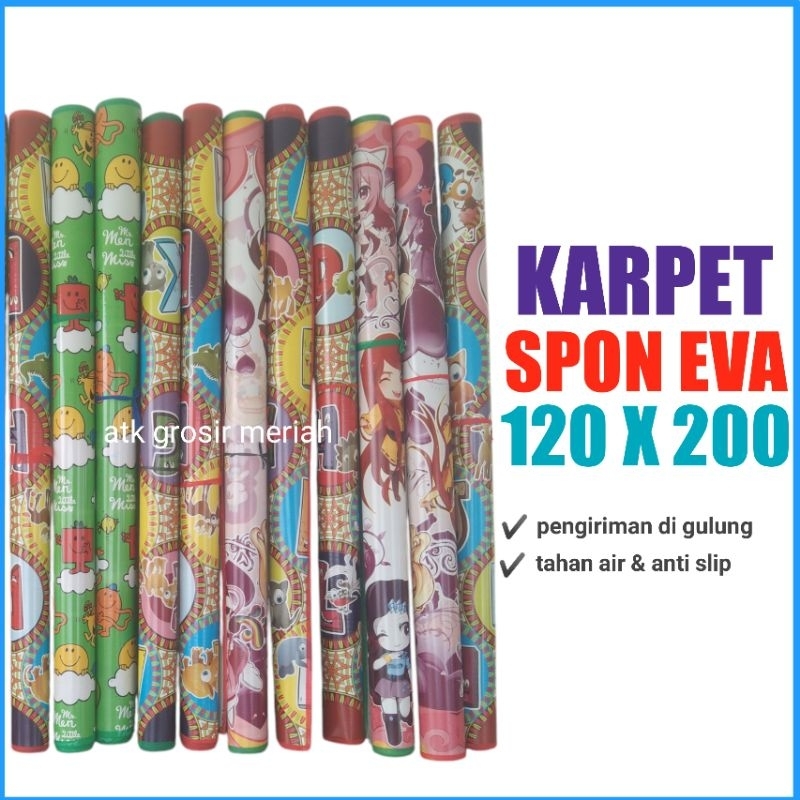 Tikar spon eva Jumbo 120x200 / Karpet lantai
spon tahan air / tikar plastik murah