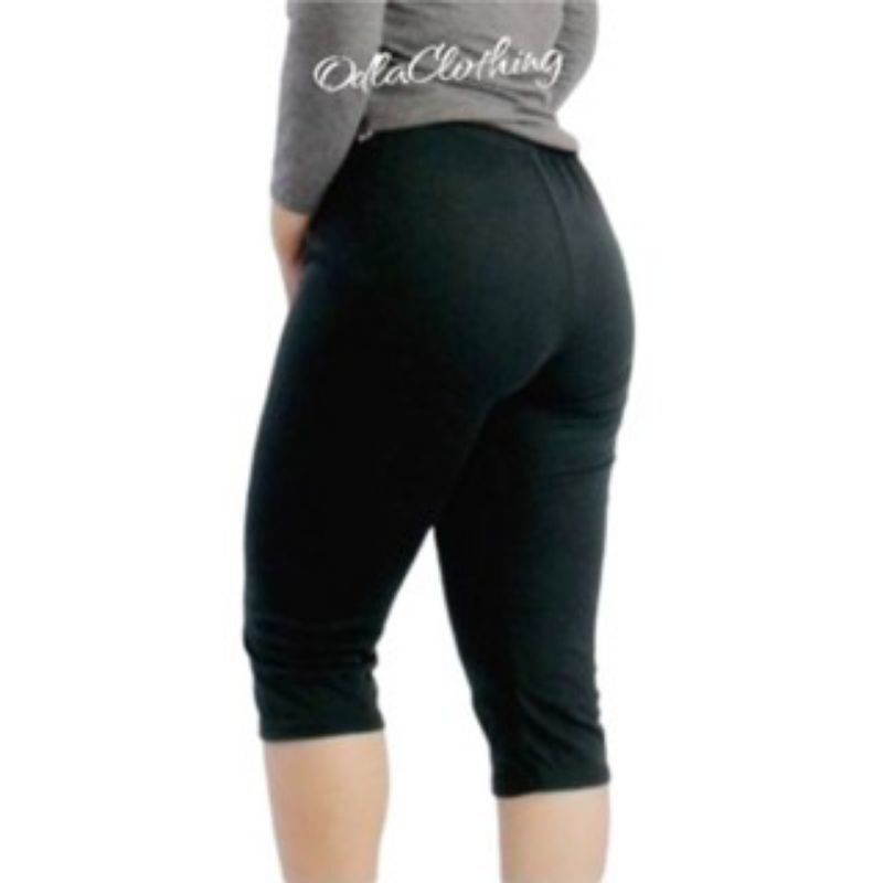 Legging Pendek Wanita 3/4||Celana Leging Bawah Lutut||Lejing Sport