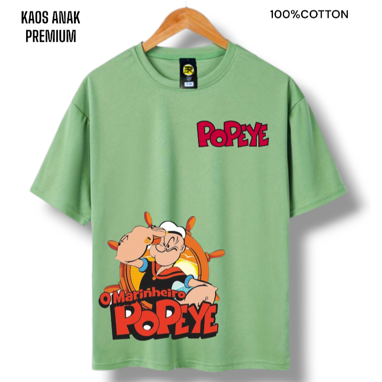 Baju Kaos Anak Distro Lakilaki Perempuan Popeye baby dan kids kaos anak cowok new