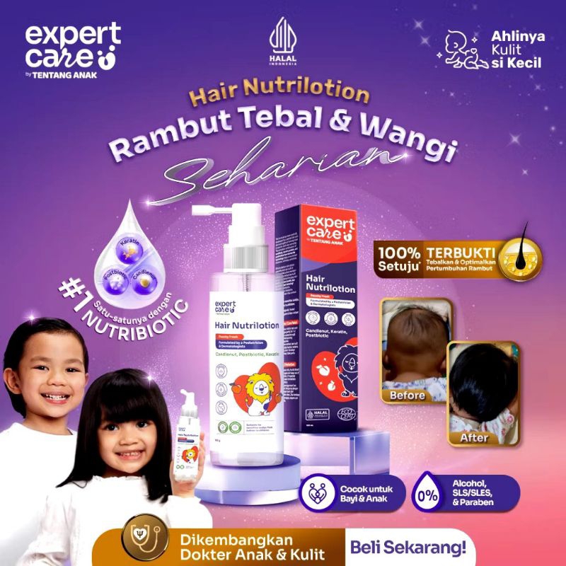 Expert Care Hair Nutrilotion - Penyubur Rambut Hair Lotion Anak Bayi Kemasan Spray 100ml