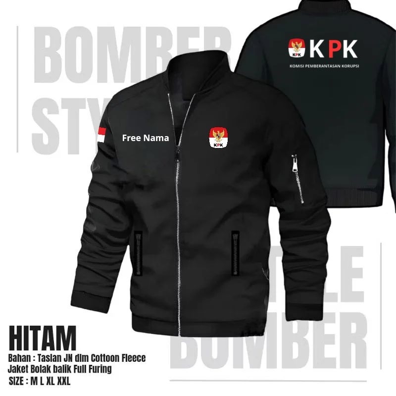 JAKET KPK KOMISI PEMBERANTASAN KORUPSI BOMBER CUSTOM DESIGN WATERPROOF