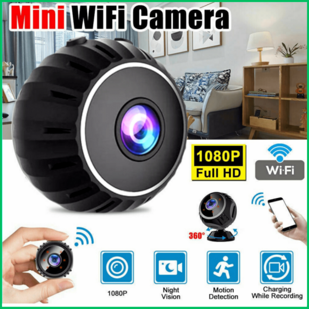 ZUIDID Mini WiFi Tersembunyi Tanpa Kabel Terhubung Hp Jarak Jauh Outdoor CCTV IR Sensor 1080P - X10