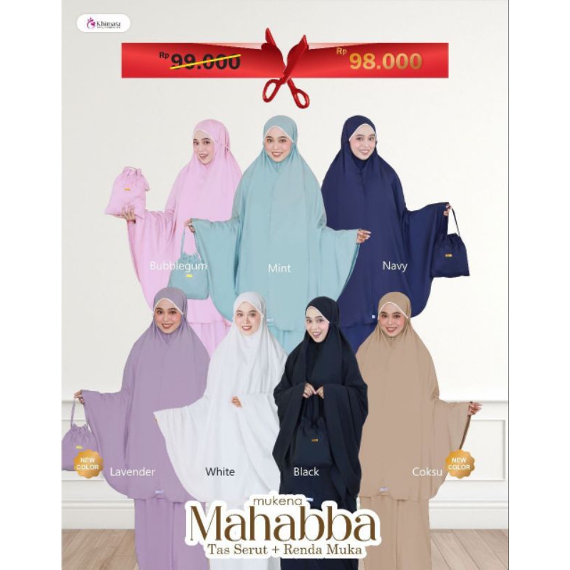 MUKENA BINGKISAN / KADO / HADIAH / GIFT / HAMPERS PREMIUM / MUKENA MAHABBA ORI BY KHIMARA