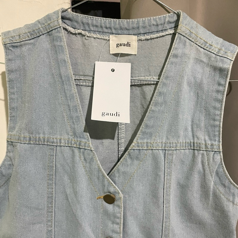 gaudi outer vest denim new