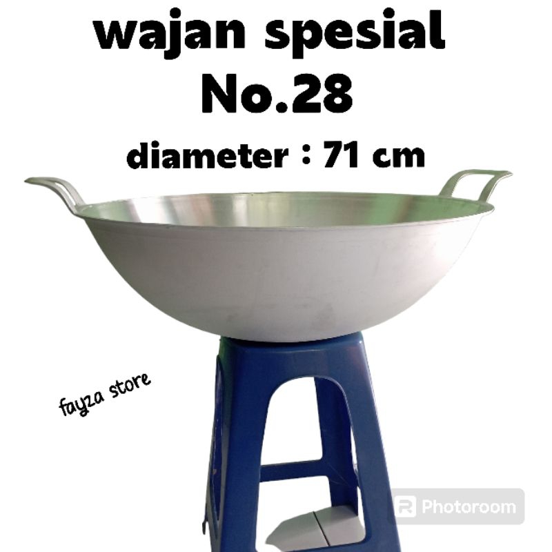 Wajan Kuali Kancah BesarPenggorengan Spesial Jumbo No 26-30 Wajan Anti Lengket Bahan Alumunium Tebal