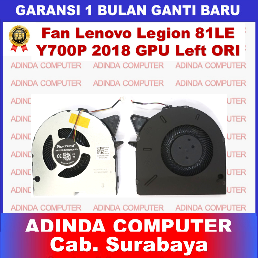 Fan Lenovo Legion 81LE Y7000P Y530P Y540P Y545 2018 GPU Left