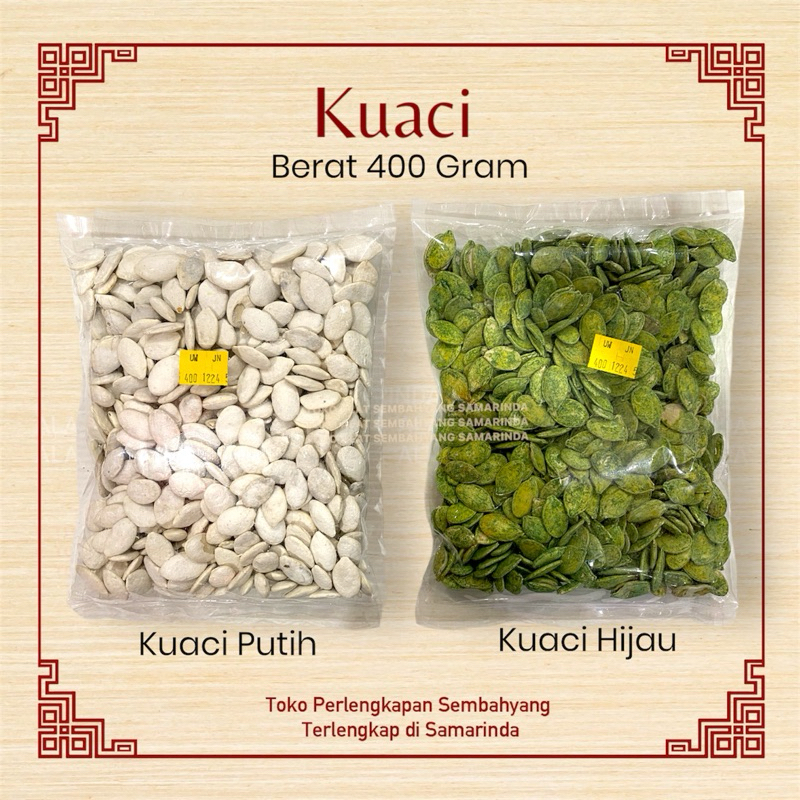 Kuaci Putih / Kuaci Hijau / 400 Gram / Imlek 2025