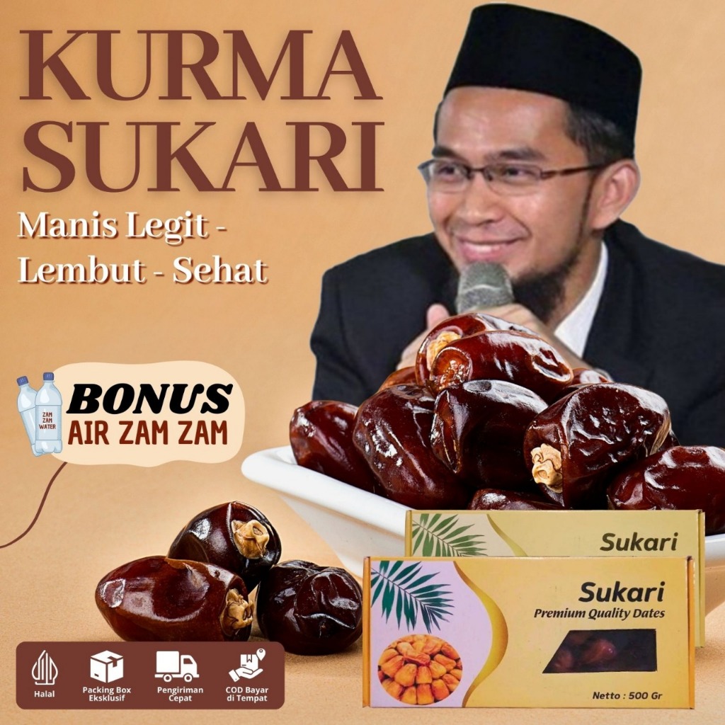 

[BISA COD] Kurma Sukari Kurma Raja Lembut Premium Original