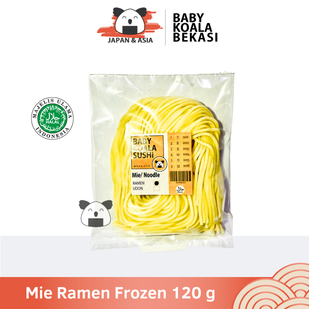 

MIE RAMEN Plain Frozen Tanpa Bumbu 120 g Halal -BKB