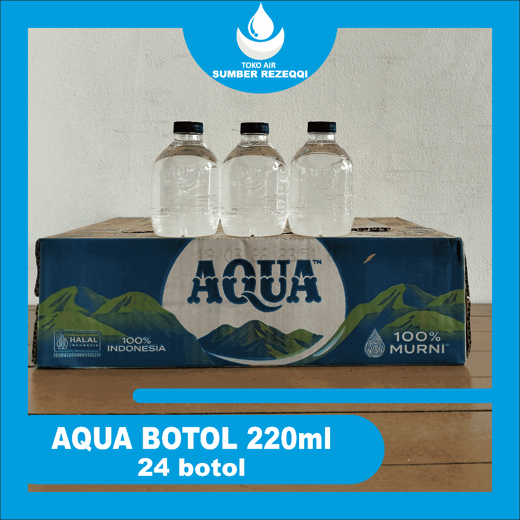 AQUA BOTOL 220 ml (24 BOTOL) AIR MINERAL