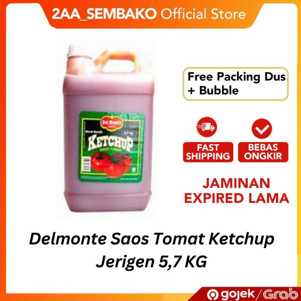 

Delmonte Saus Tomat Ketchup Jerigen 5,7 KG