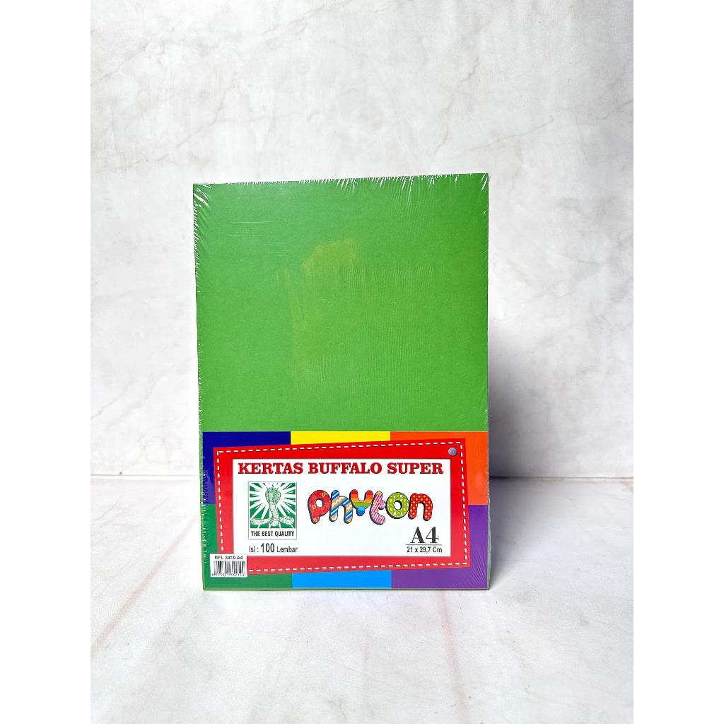 

(PAK) KERTAS BUFALLO PHYTON HIJAU TUA / BUFALLO POLOS A4 / KERTAS BUFALLO