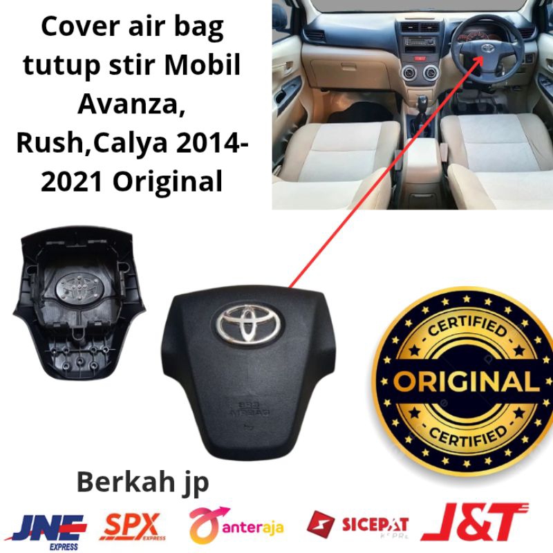 Cover air bag tutup stir Mobil Avanza, Rush,Calya 2014-2021 Original