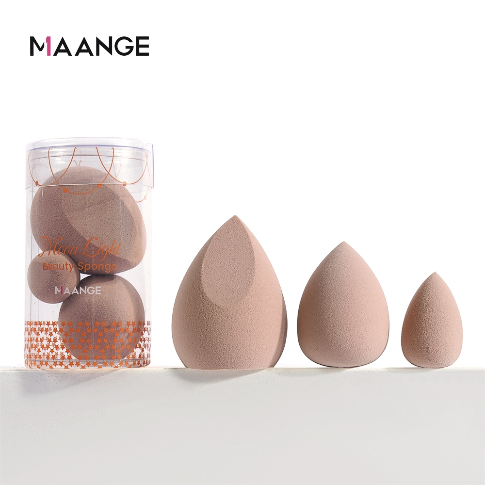 MAANGE 3Pcs/Box Makeup Foundation/ Powder Beauty Sponge Puff For Liquid Cream