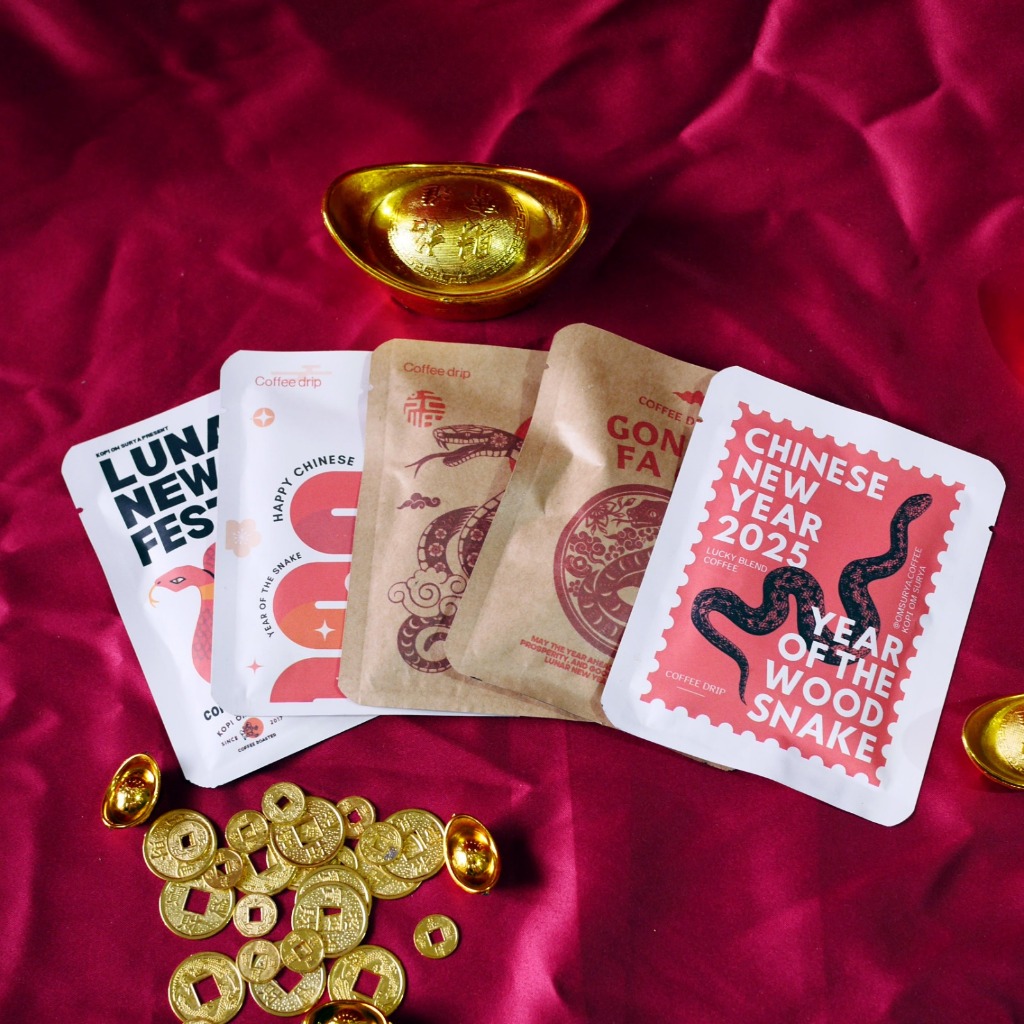 

[Imlek Edition/ Chinese New Year] 1 pcs Lucky Blend Coffee Drip Hampers Hadiah