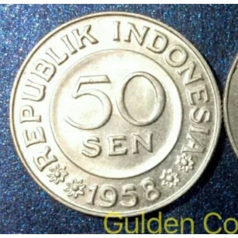 50 sen koin Garuda 1958 UNC