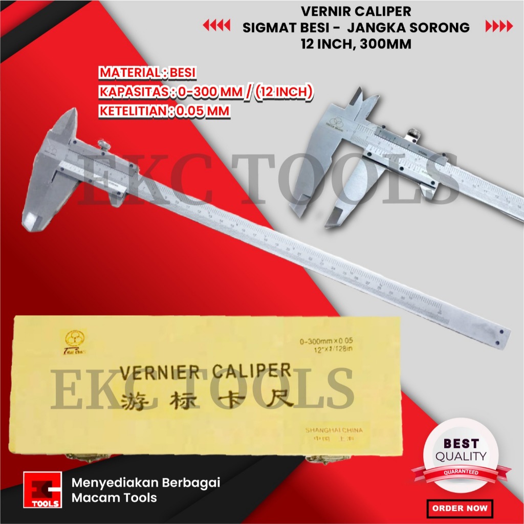 Sigmat Besi Jangka Sorong Vernier Caliper 12" 300MM