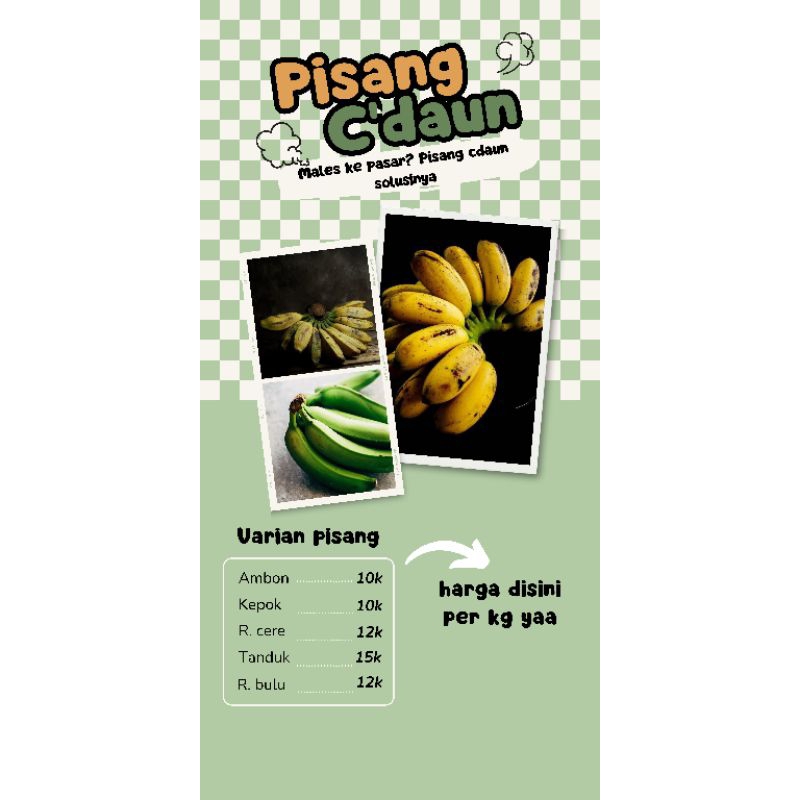 

Pisang Ambon/Raja bulu/Raja cere/Tanduk/Kepok