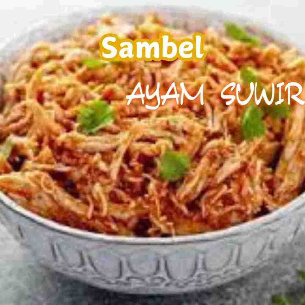 

Sambal Ayam suwir kemasan botol fresh pedas terjamin