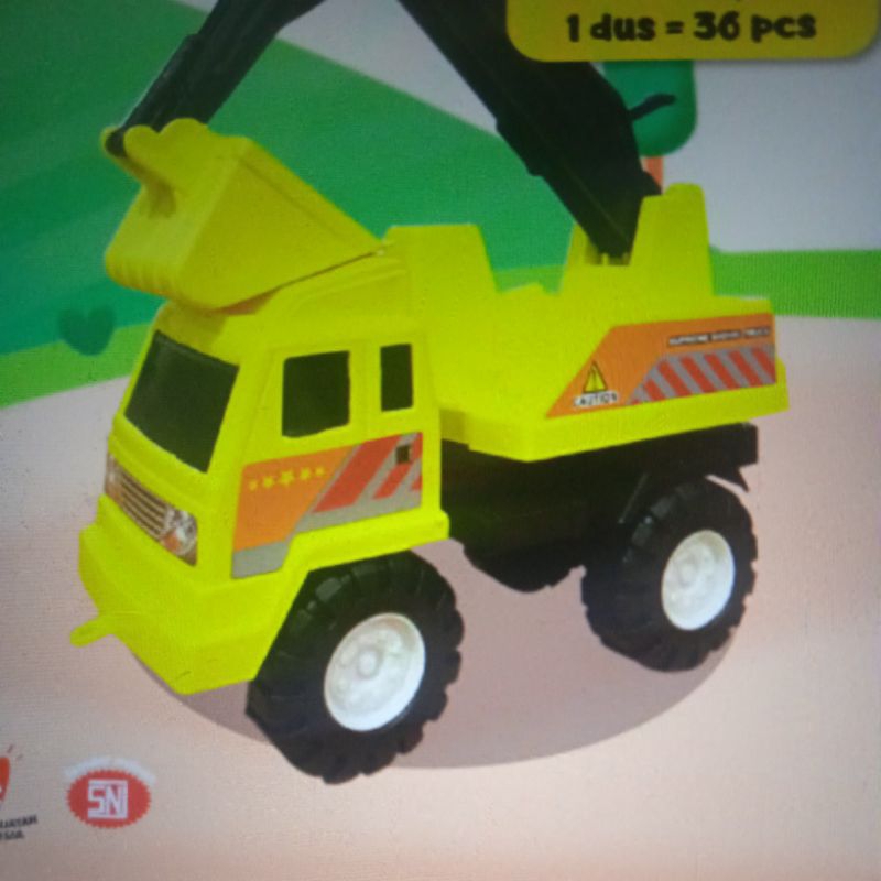 PROMO mainan anak truk alat berat Beko pex 55
