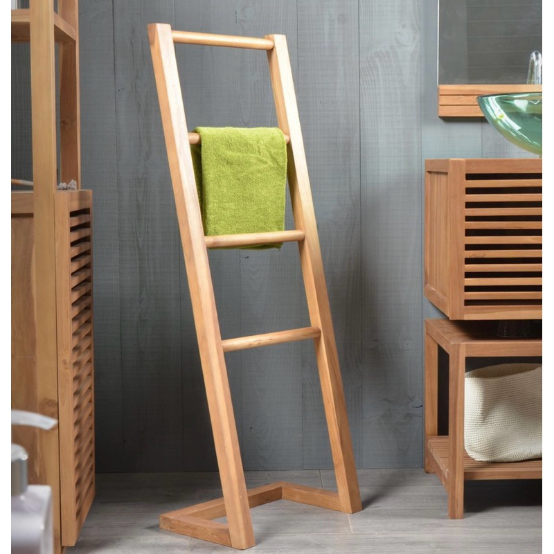 Rak Handuk / Rak Mukena Standing Jati