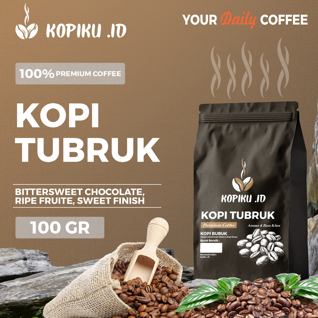 

Kopiku.id - Bubuk kopi Tubruk Premium Coffee 100gr