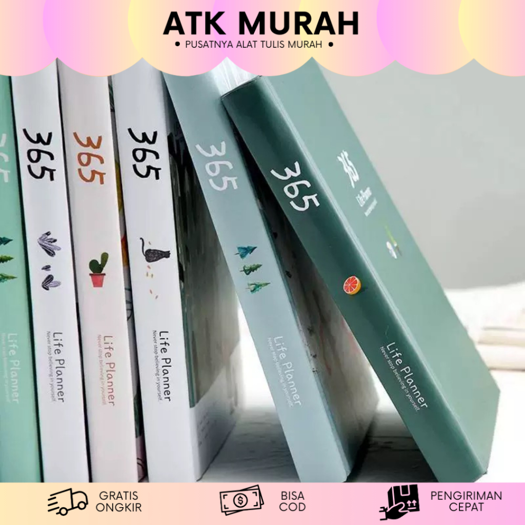 

BUKU AGENDA EVERYDAY PLANNER 365 DAY PLANNER BOOK LUCU BUKU PERENCANAAN MURAH TERJANGKAU