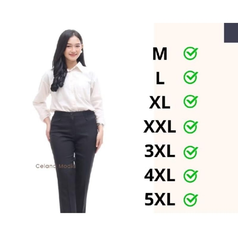 Celana Cutbray  Celana Kerja Wanita Anti Kusut Celana Cutbray Bahan Premium Celana Kain Kantor Perem