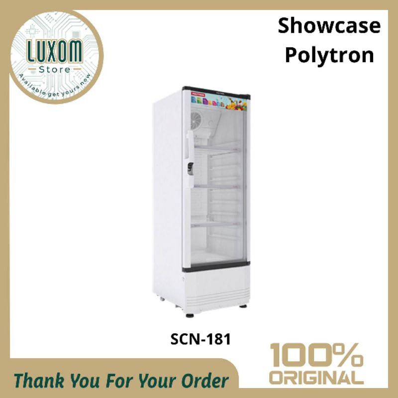 Showcase Polytron SCN-181L/Showcase/Polytron/Lemari Pendingin
