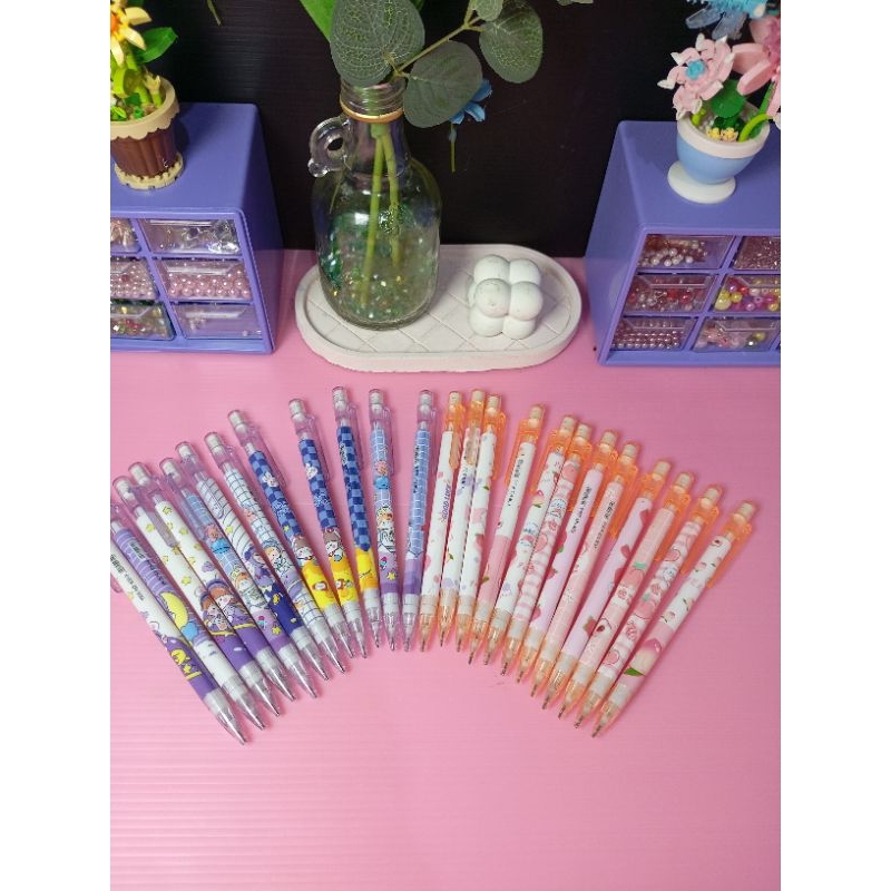 

(bukan grosir) [Aesthetic by fss.id] pensil mekanik/pensil isi ulang karakter lucu 0,5