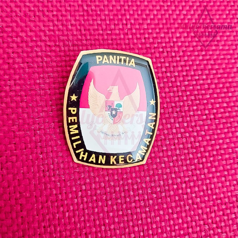 Pin Bros Logo Panitia Pemilihan Kecamatan Pin PPK KPU Garuda Peniti - Mulyo Bersama