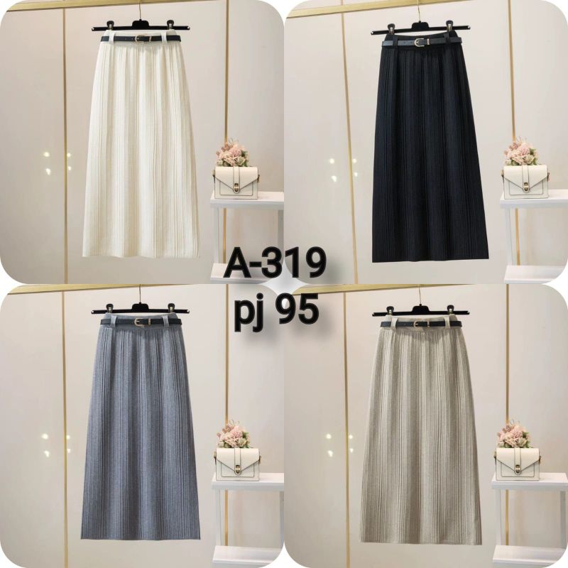 [A-319] Rok Knit Skirt Rajut Import, Rok Span Rajut Premium, Rok Span Panjang  Bahan Knit Import