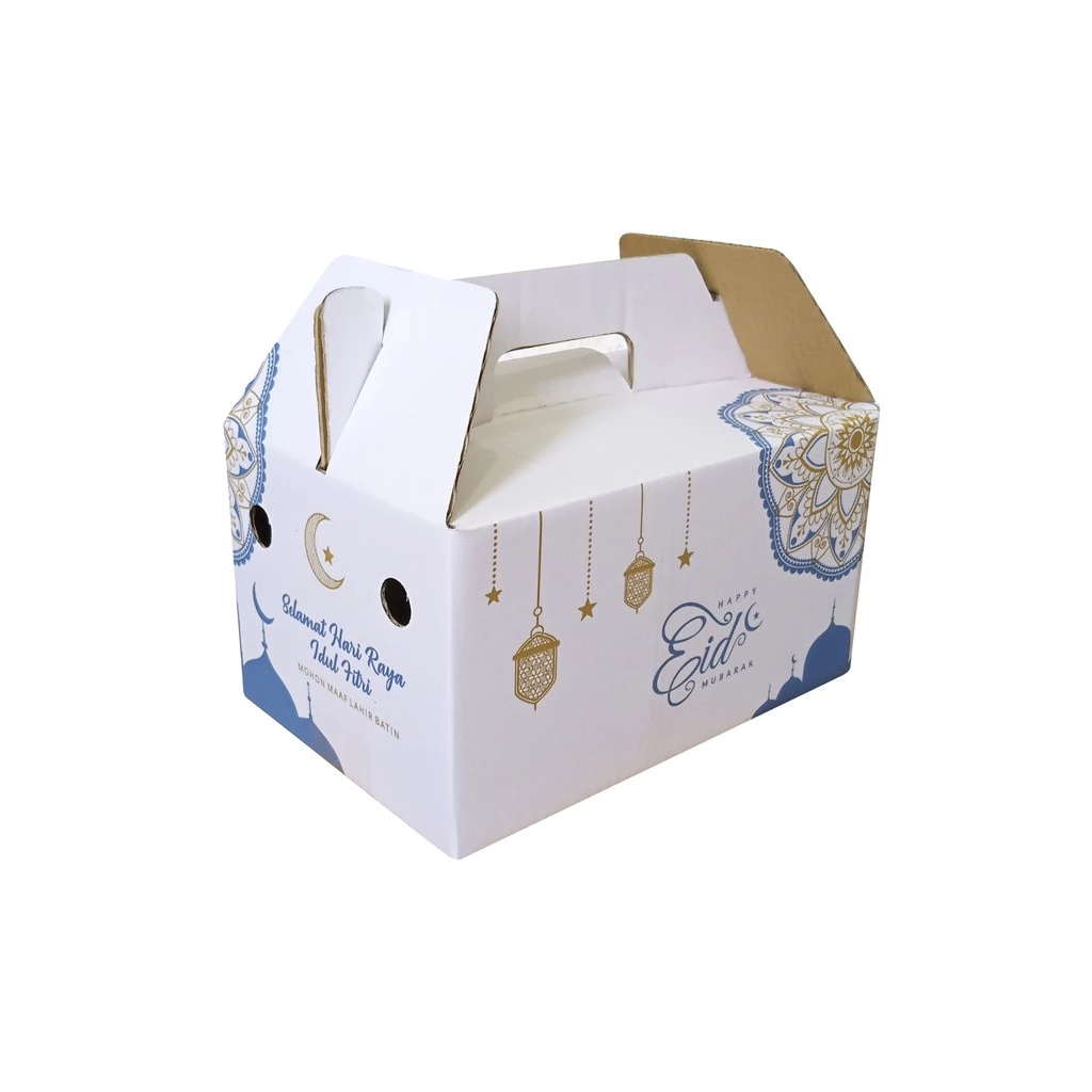 

(5pcs) Dus Hampers Lebaran Kemasan Makanan Gula Tepung Box Parcel Idul Fitri 27x18x15cm