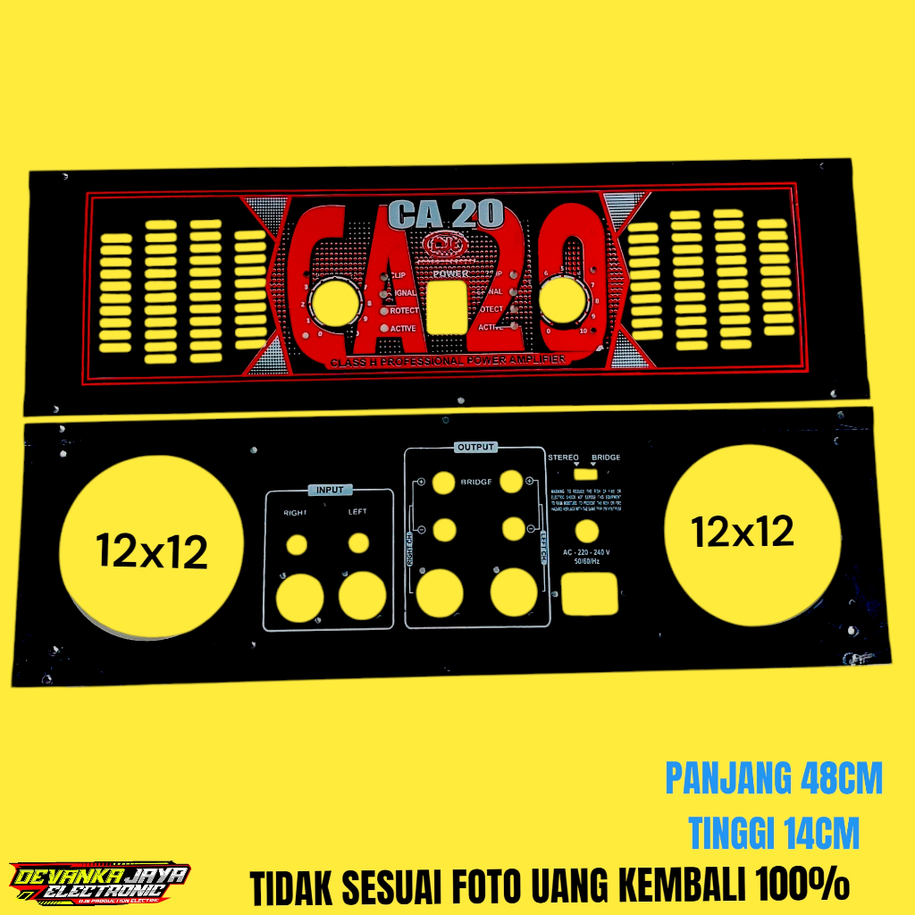 Panel Ca 20 Panel Power Amplifier Tebal Merah