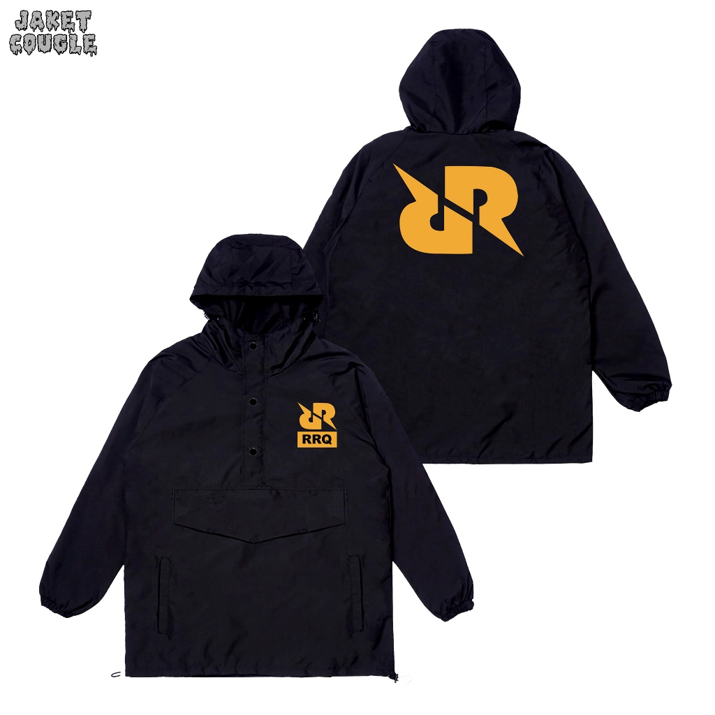 Oneshirt Jacket Cougle RRQ Jacket Parasut Hitam Unisex