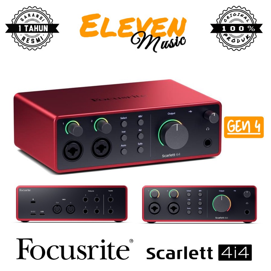 Focusrite Scarlett 4i4 Gen 4th USB Audio Interface Focusrite 4i4