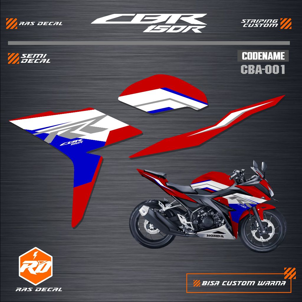 Stiker Striping Custom CBR 150 R FACELIFT / OLD