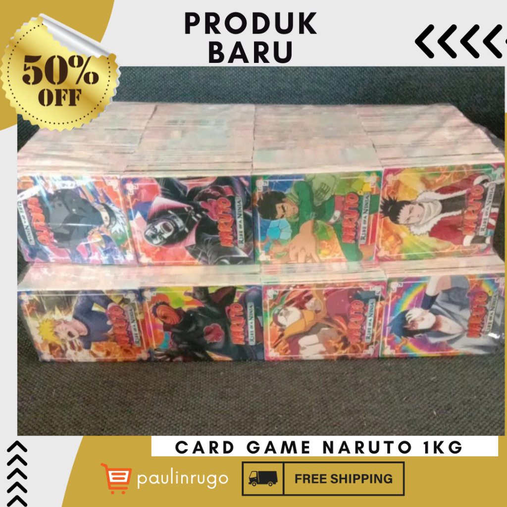 CARD GAME NARUTO / MAINAN KARTU|kartu Naruto 1 kg
