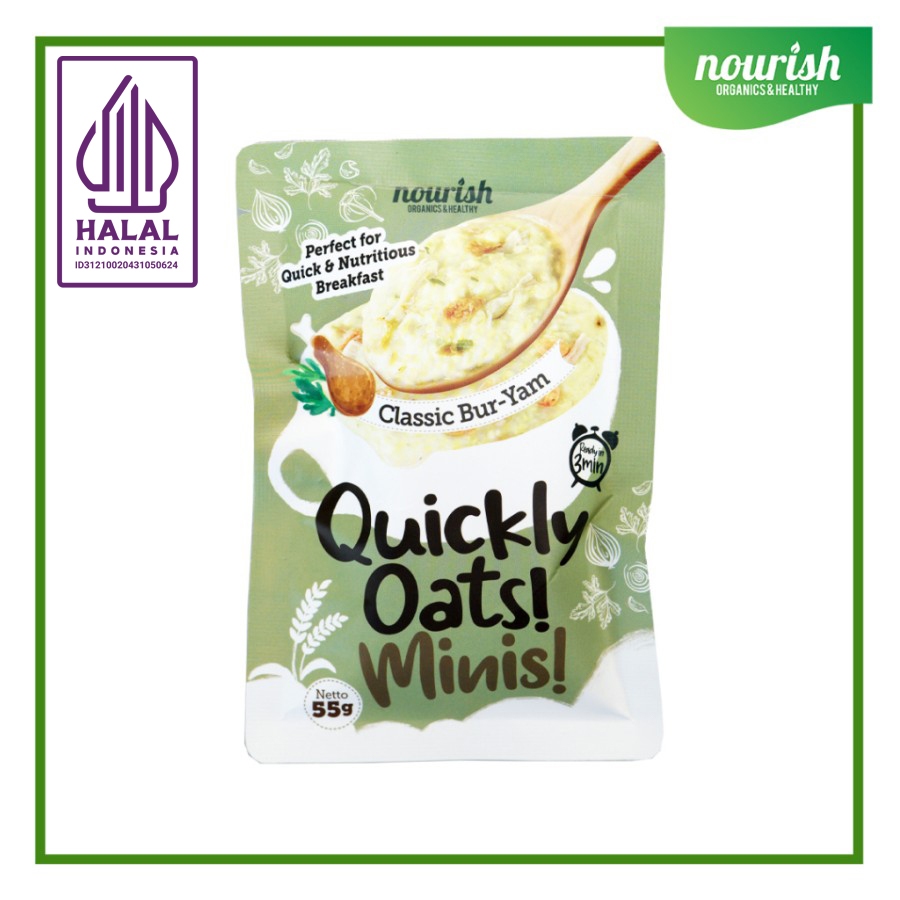 

Quickly Oats! Minis! Instant Oatmeal Classic Bur-Yam NO MSG 55gr