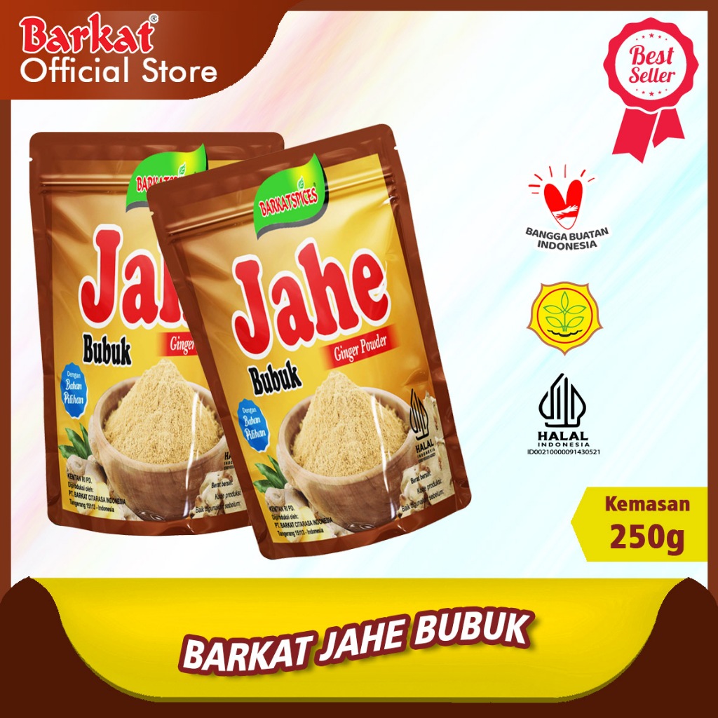 

Barkat Jahe Bubuk 250 gram Harga 1 Pcs 100% Rempah Asli Sejak 1939