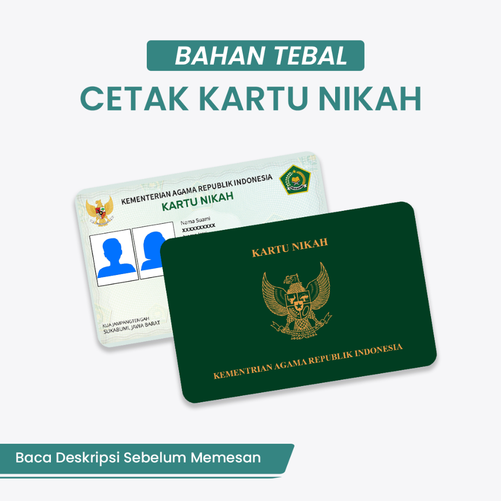 

King Postka Cetak Kartu PVC Wedding Card